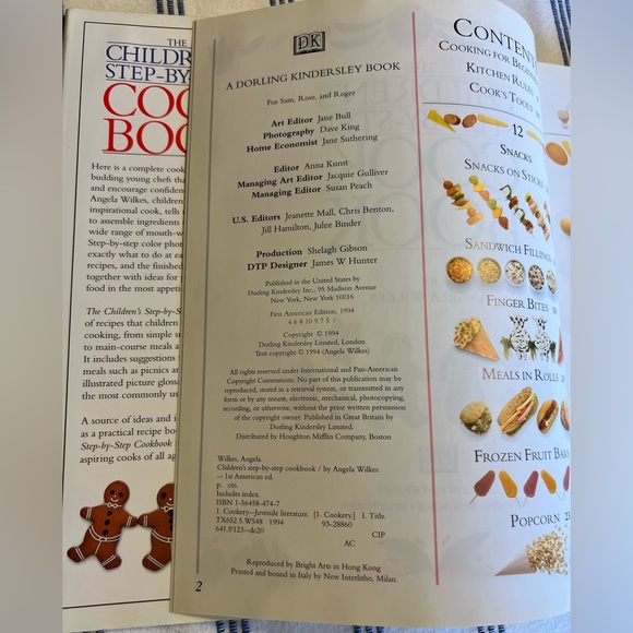 The Children's Step-by-Step Cook Book by Angela Wilkes (1994, Hardcover) - Picture 4 of 4